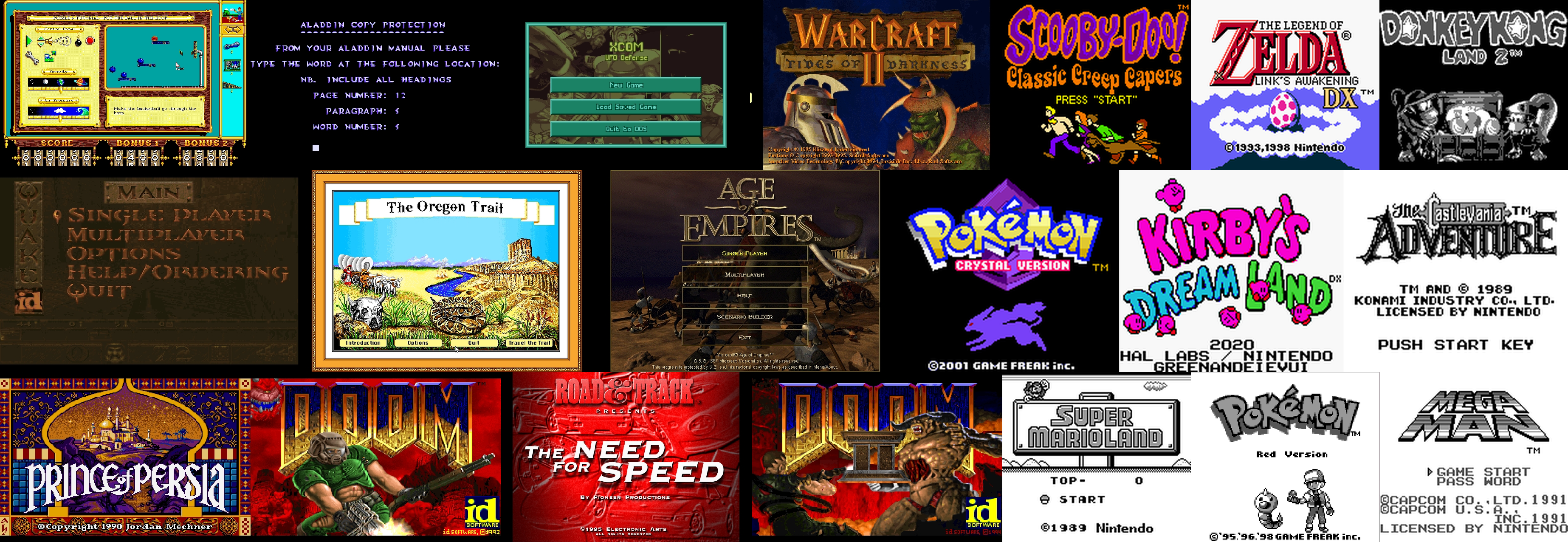 VideoGameBench Games